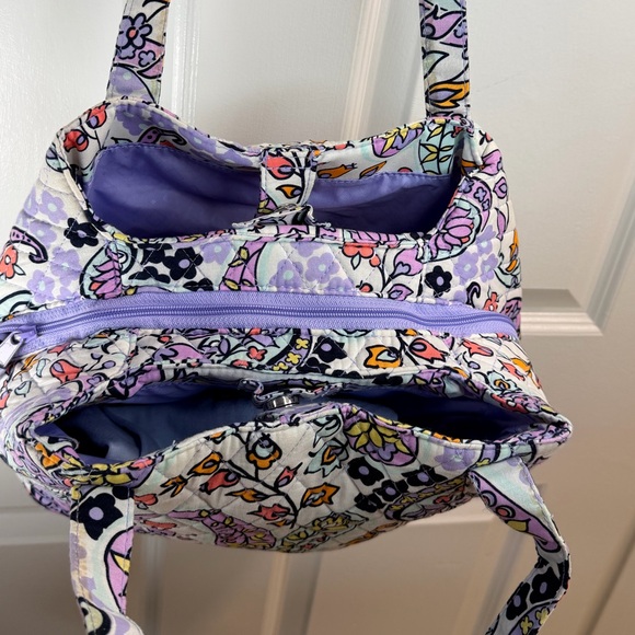 Vera Bradley Glenna Satchel Purse in Maddalena Paisley Soft Quilted Cotton - Picture 9 of 9